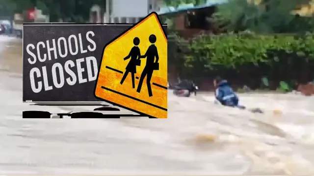 Flood situation in Odisha (1) Schools closed in Bhadrak