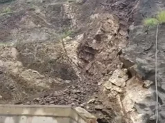 Landslide in Rudraprayag of Uttarakhand, Char Dham Yatra halted landslide in Rudraprayag