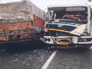 Accident in Sambalpur: 2 drivers critical as trucks collide Accident in Sambalpur