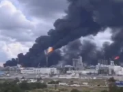 Amur Gas Chemical Complex in Russia catches fire, 1 killed and more than 100 injured Gas Chemical Complex in Russia
