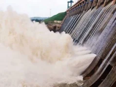 Hirakud Dam opens 2 gates to evacuate excess water Hirakud Dam in Odisha