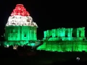 Konark Sun Temple gets decked up in tricolour hues ahead of Independence Day Tricolour hues on Konark Temple