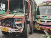 Bus accident in Balasore of Odisha, close shave for 60 passengers bus accident in balasore