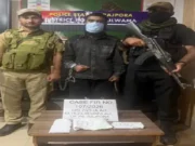 Suspect held in Pulwama with hand grenade, anti-national posters and other incriminating material suspect held in pulwama