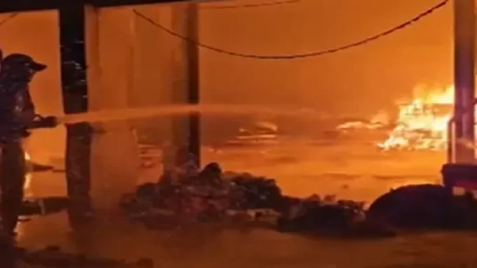 Fire in factory at Nayagarh Fire in factory at Nayagarh