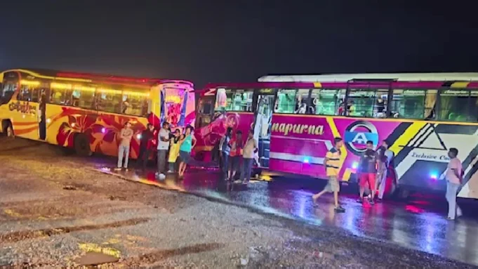 Pilgrim bus accident in Odisha Pilgrim bus accident in Odisha