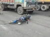 Woman and son killed, father critical in bike accident in Sambalpur as truck crushes them bike accident in Sambalpur