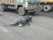 Woman and son killed, father critical in bike accident in Sambalpur as truck crushes them bike accident in Sambalpur