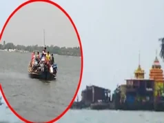 Boat stuck in Chilika of Odisha, rescued two hours later boat stuck in Chilika