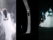 Tesla Roadster flies then lands like a spaceship during demo event, video goes viral Tesla Roadster