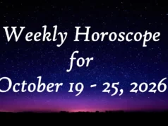 Weekly Horoscope for October 19 – 25, 2026: Mercury retrograde to bring new ideas this weekend Weekly Horoscope for October 19